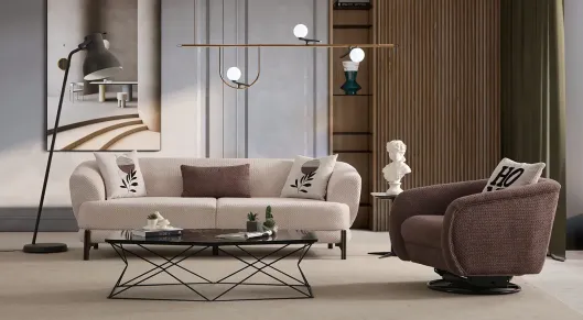 Product img 2, Perbino Metal Ayaklı Modern Koltuk Takımı